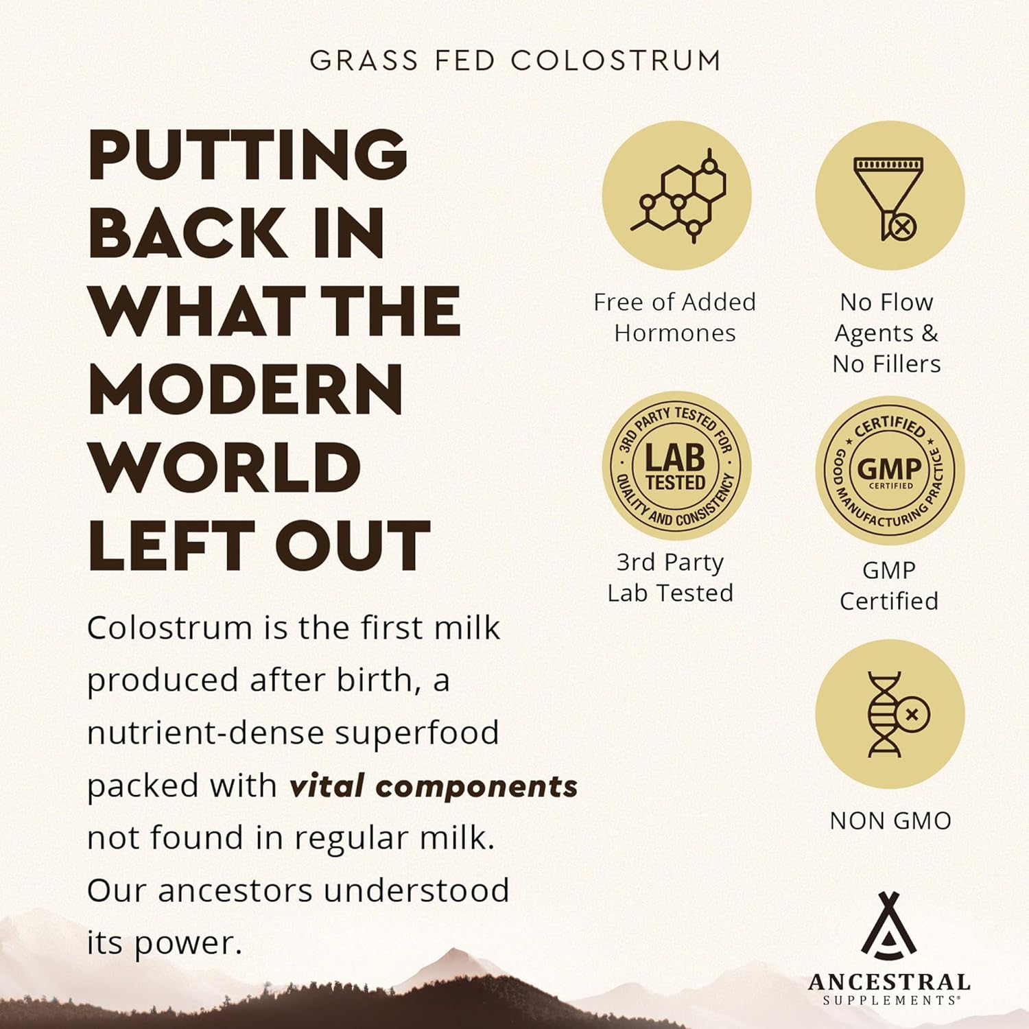 Ancestral Supplements Grass Fed Beef Bovine Colostrum Powder Packets, Immune Support Supplement, Gut, Skin & Hair Health Support Supplements, Promotes Growth and Repair, Non GMO, 30 Sticks, Unflavored - Image 6