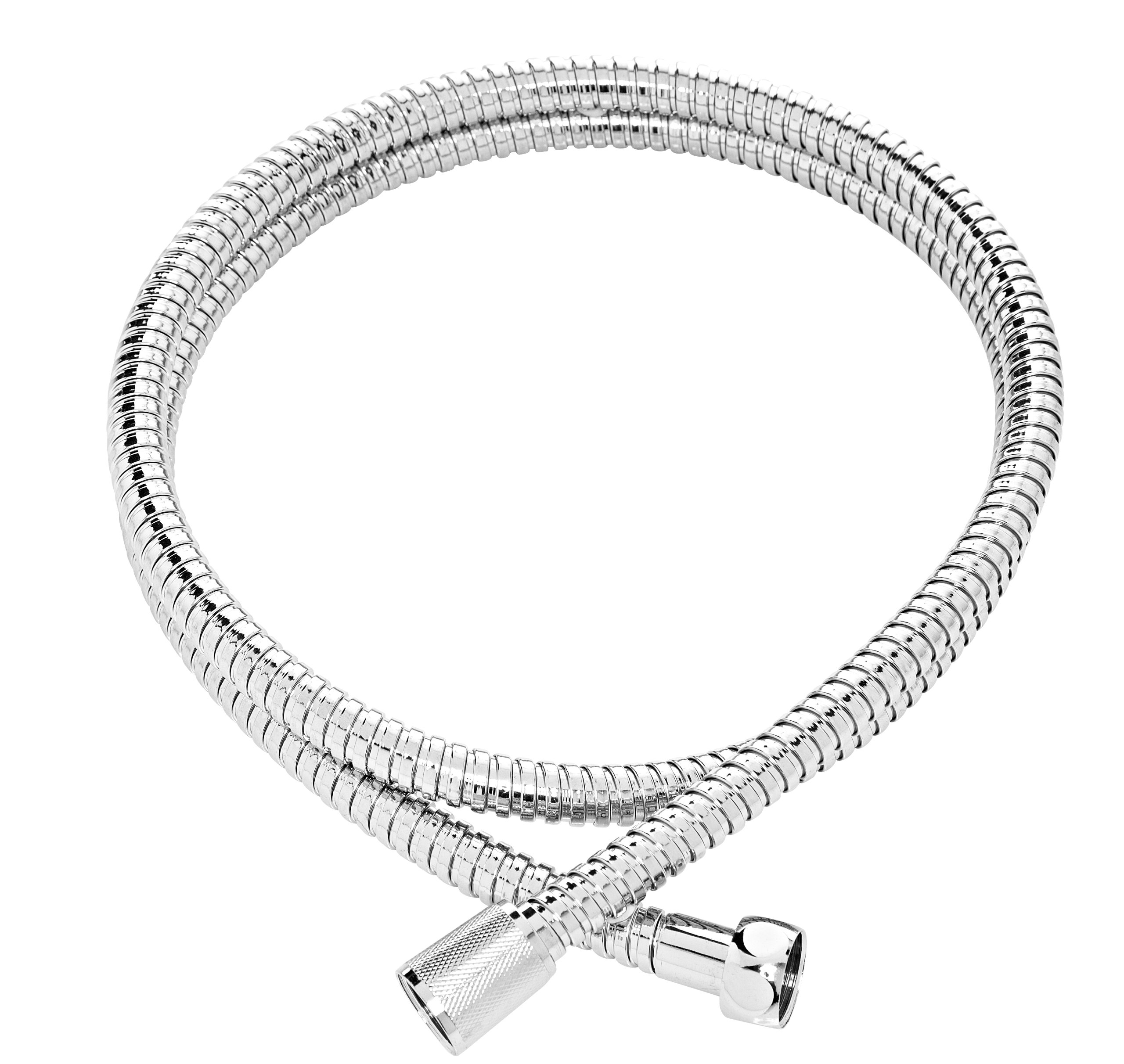 ADOB Double Lock Stainless Steel Shower Hose, 1,25 m, 2 Way Brass Chrome Connection