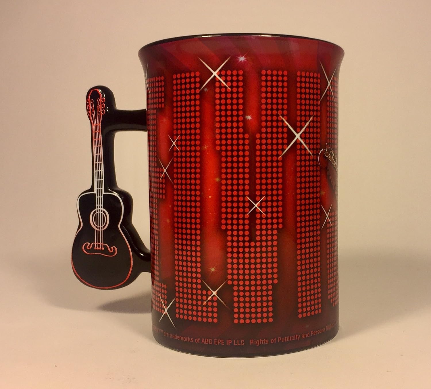 Elvis Presley Ceramic Guitar-Shaped Handle Coffee Mug