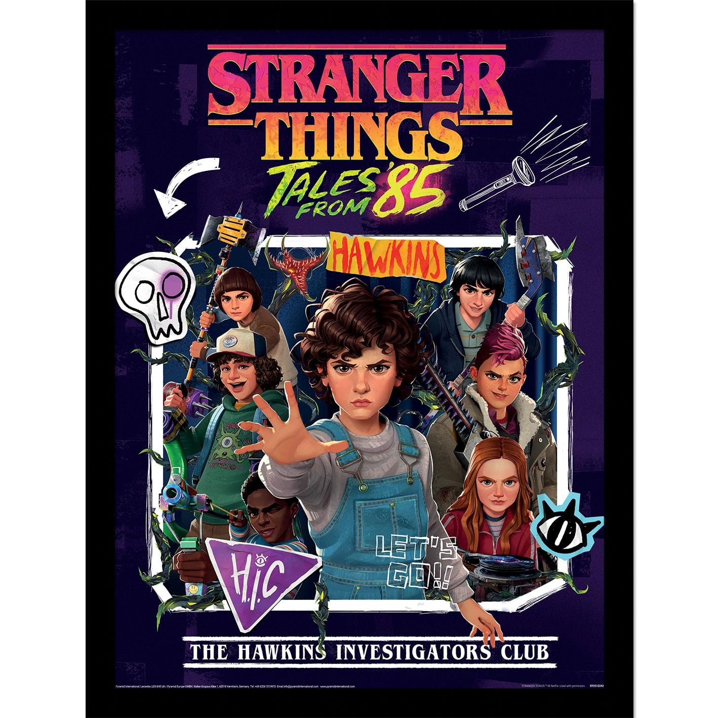 Stranger Things Tales From '85 (Hawkins Investigator Club) Collector Print 45cm X 35cm, Official Licensed Stranger Things Tales From 85 Merchandise, Retro Netflix Collectible, Fan Gift & Home