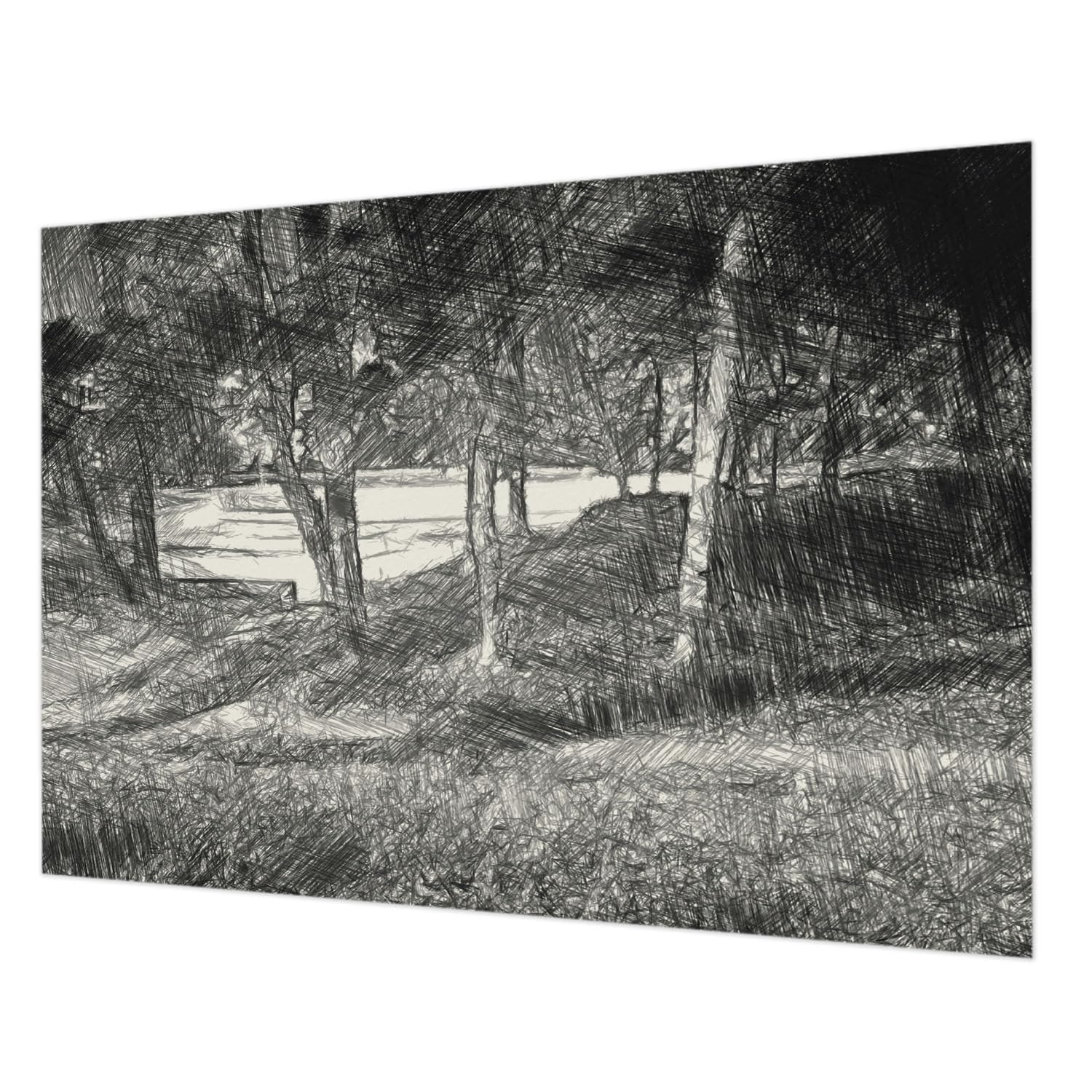 Papier peint intissé paysage paisible Tulup 312x219 cm décor mural salon