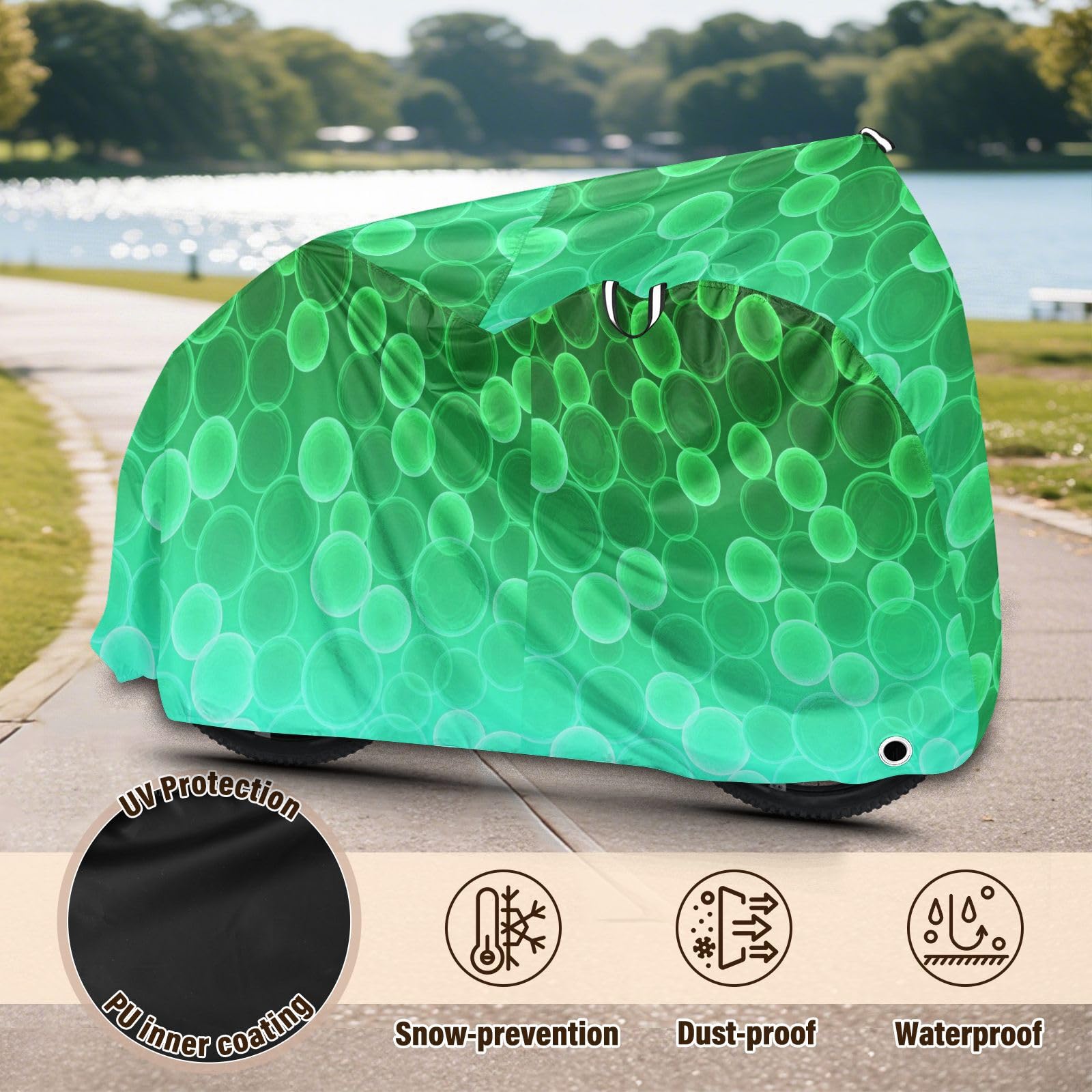 Housse de vélo en polyester imperméable, isolation thermique