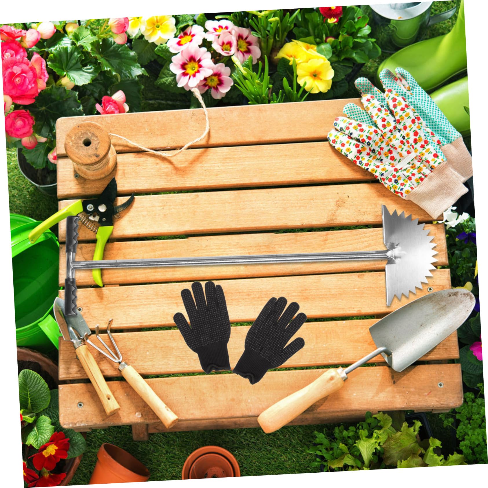 Hemobllo Manual Media para Jardinería Herramienta para Pérgolas y Caminos y Duradera para Principiantes