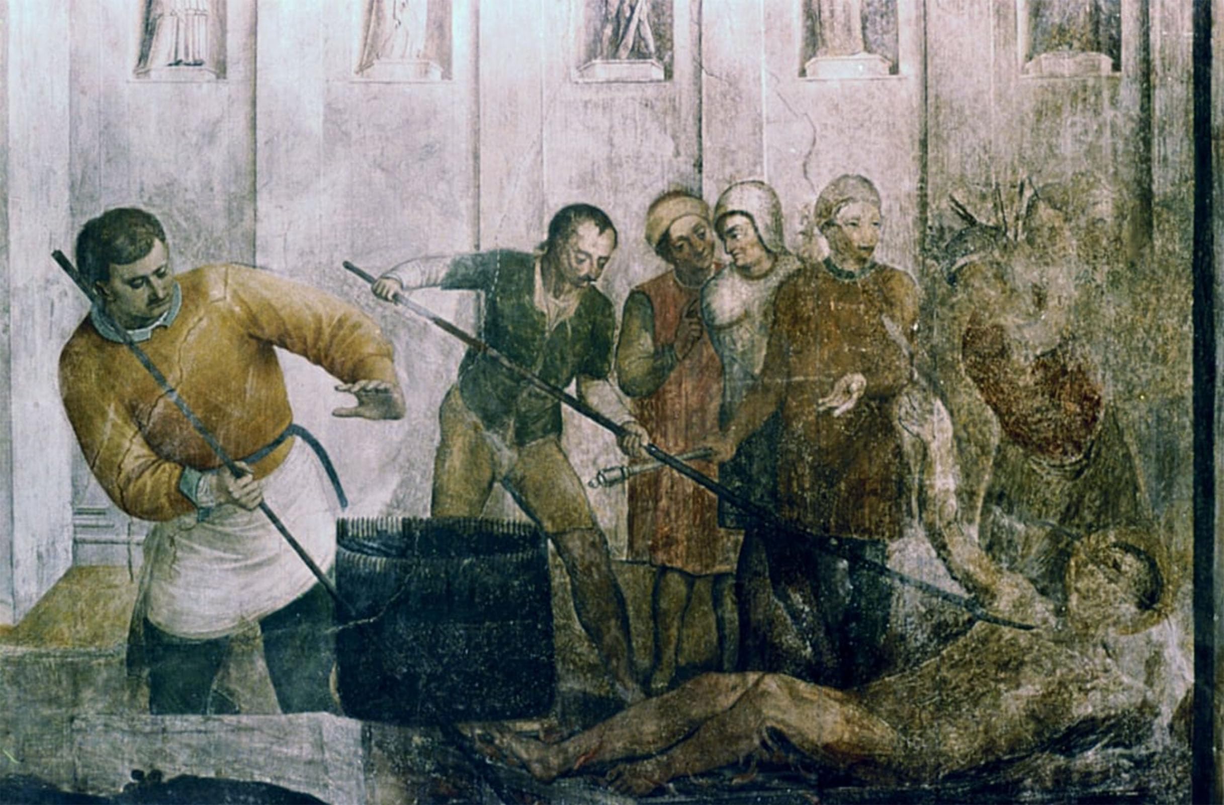 POSTERIIk Vintage Art Print Images Pictures Print Martyrdom of St Laurence by Fra Angelico Modern Colour Posters for Office Home Decor 60x90cm