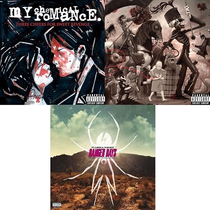 Three Cheers For Sweet Revenge - The Black Parade - Danger Days - My Chemical Romance - Greatest Hits - 3 LP Vinyl Album Bundling por My Chemical Romance, capa do álbum