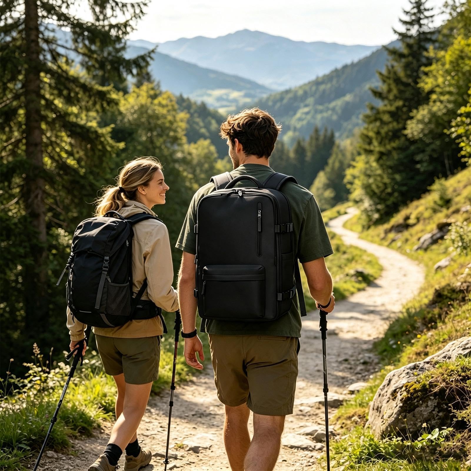 Zaino Con Scomparto Separato Per Scarpe Zaino Con Porta USB E Bagaglio A | Grande Capacità Adatto Per Escursionismo Spiaggia Viaggio Aereo Palestra Affari Pendolarismo