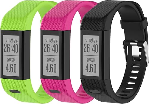 Compatible con Garmin Vivosmart HR+ Bandas para mujeres y hombres, pulseras de silicona de repuesto para Vivosmart HR Plus, Approach X10, X40