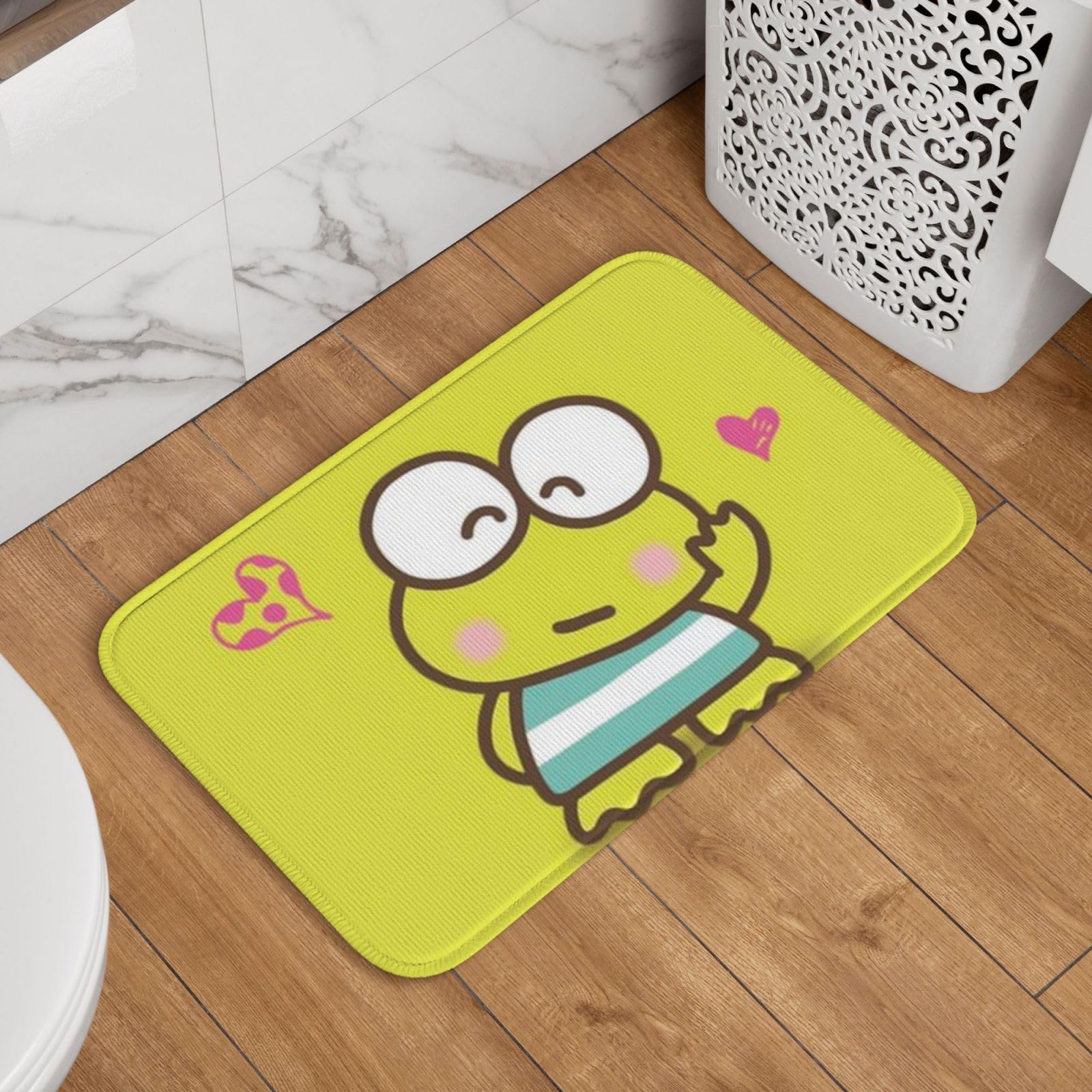 Amazon | けろけろけろっぴ バスマット かわいいバスルーム
