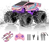 Vista 9 de Auto de control remoto anfibio, camión monstruo 1:18, juguetes para niños, autos RC, camiones RC impermeables de 2.4 GHz, camioneta todoterreno