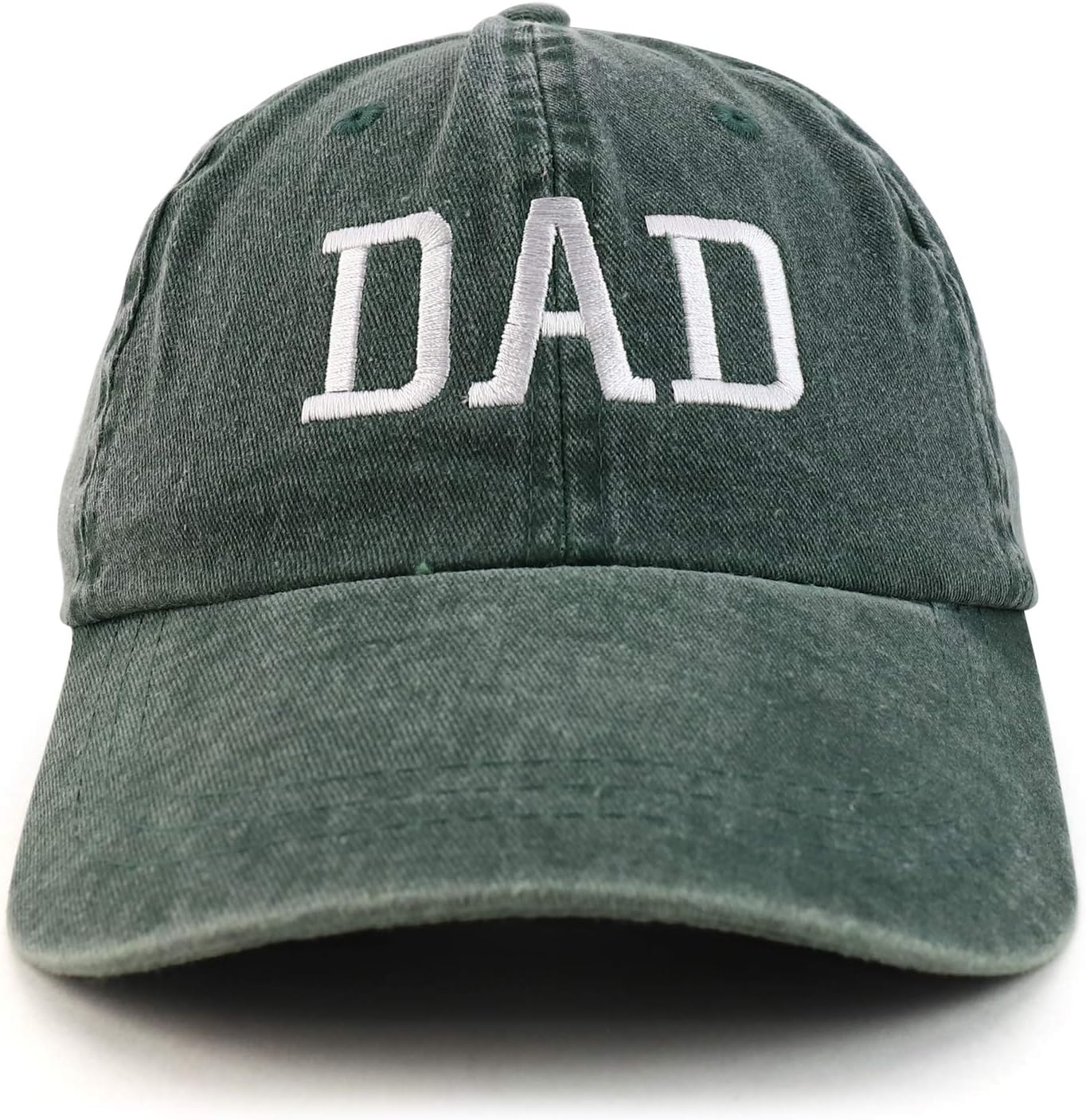 Trendy Apparel Shop Dad Embroidered Pigment Dyed Low Profile Cotton Cap - Image 2