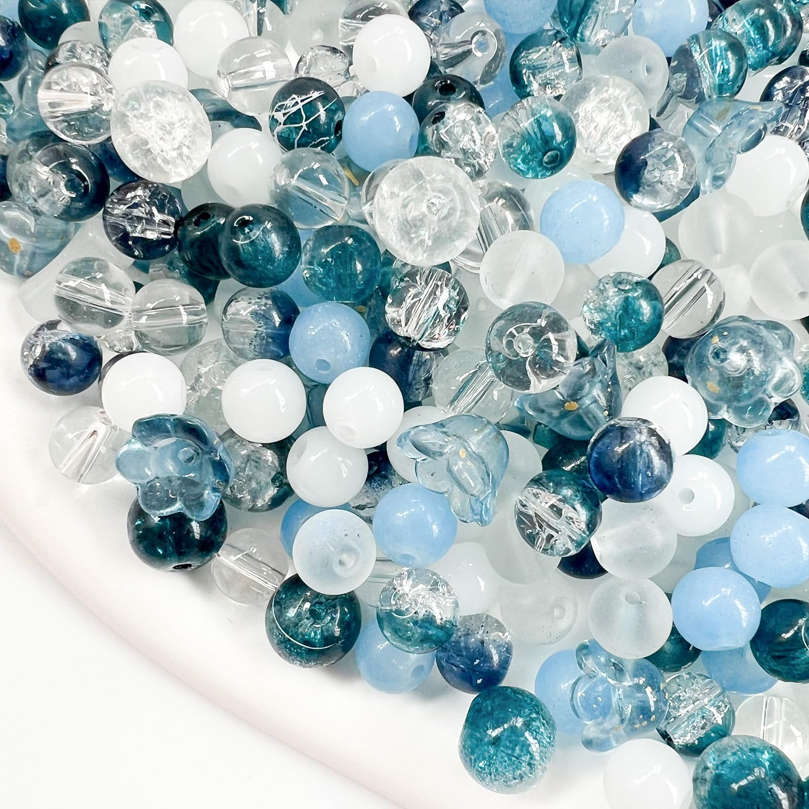 Amazon.co.jp: Harovo ビーズ ミックス 100g入り ガラスビーズ 手芸  