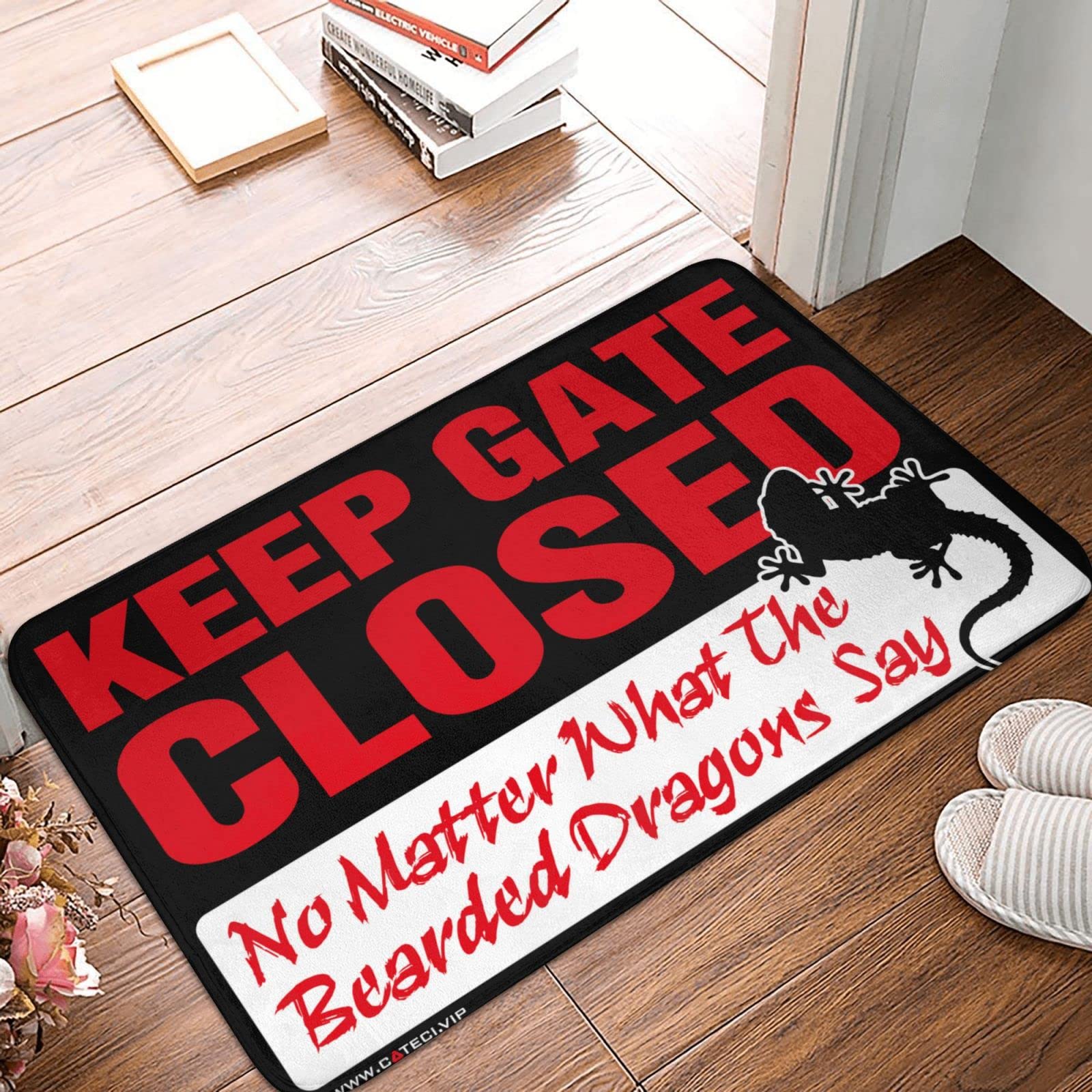 Paillasson d'automne avec message humoristique Bearded Dragons