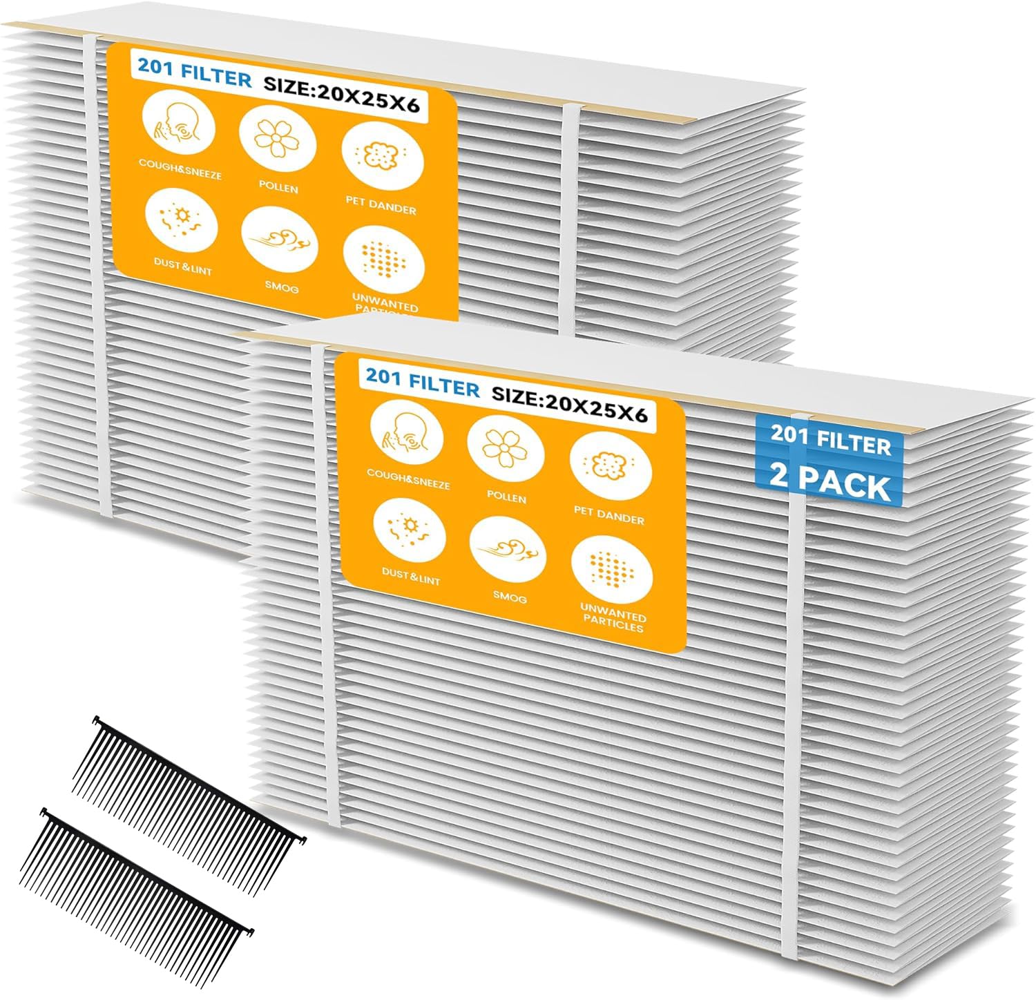 Amazon.com: 2 Pack 201 Replacement Filter MERV 10 Compatible with