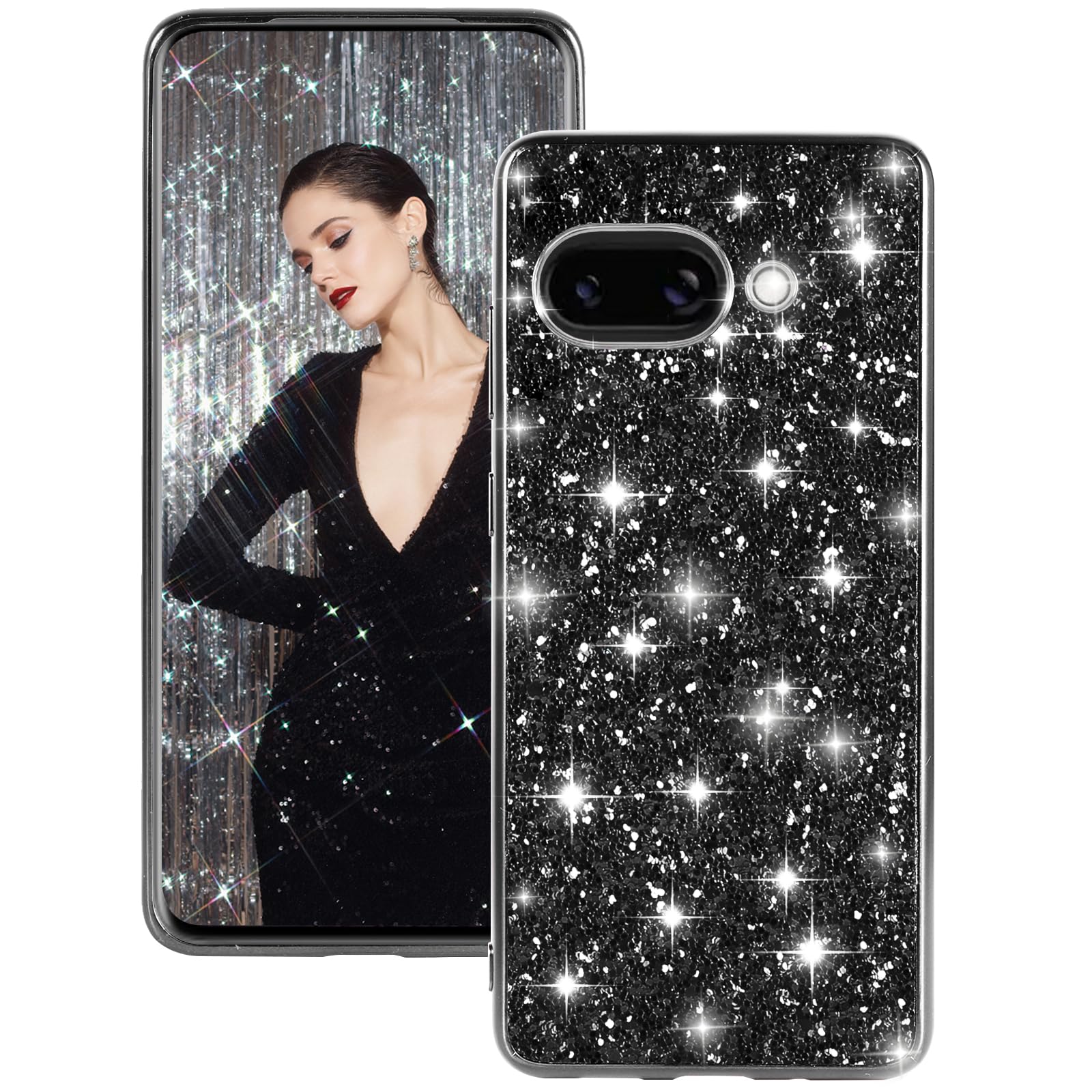 Coque Google Pixel 10A 5G protège chutes style paillettes - 8