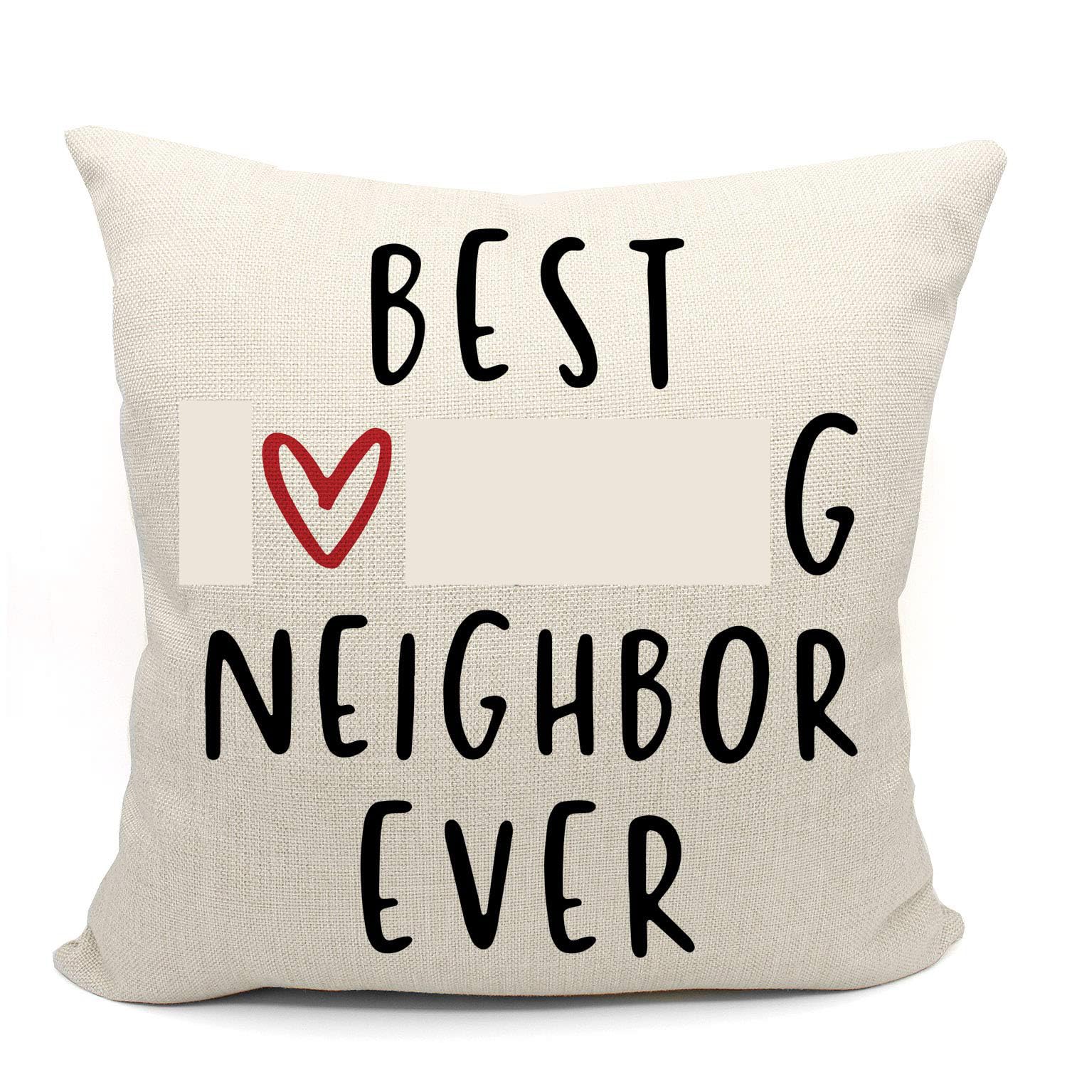 Mancheng-zi Best Neighbor Gifts, Best Gifts for Neighbors, Neighbor Gift Ideas, Best Neighbor Ever Gifts, Funny Neighbor Gifts, Best Neighbor Ever Pillow Covers 18x18