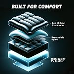 Gaming Chair - Chaises de jeu vidéo réglables avec PU Cuir, Ordinateur Chair avec support Lombaire & 180° Recline, facile à assembler & Bureau ergonomique confortable Chair (Bleu)