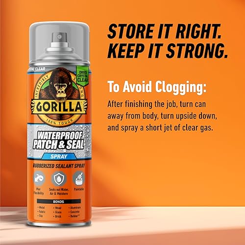 Miniatura 22 de Gorilla Aerosol blanco impermeable para parchar y sellar
