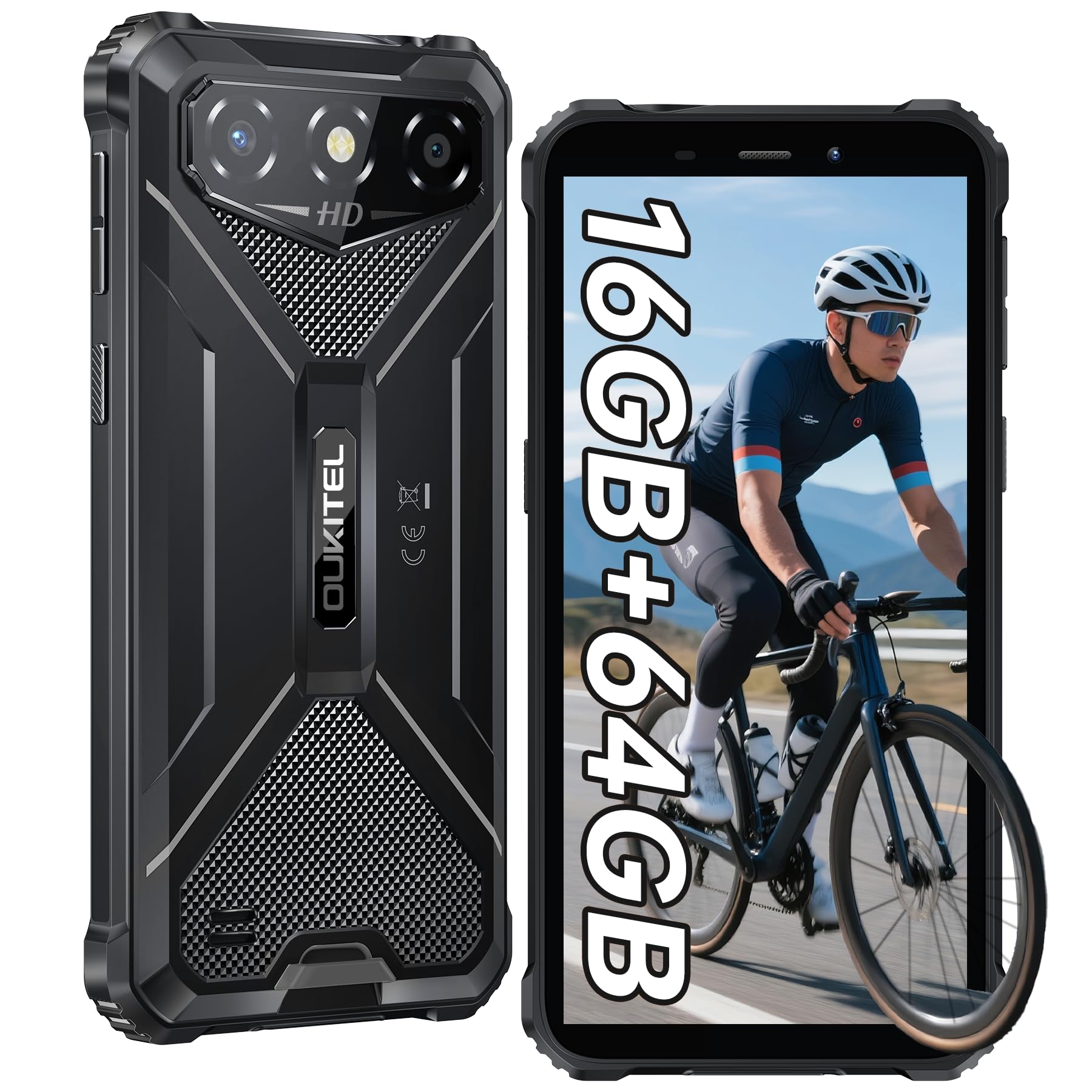 Amazon | OUKITEL G3 防水 タフネススマホ 16GB+64GB/1TB SIM