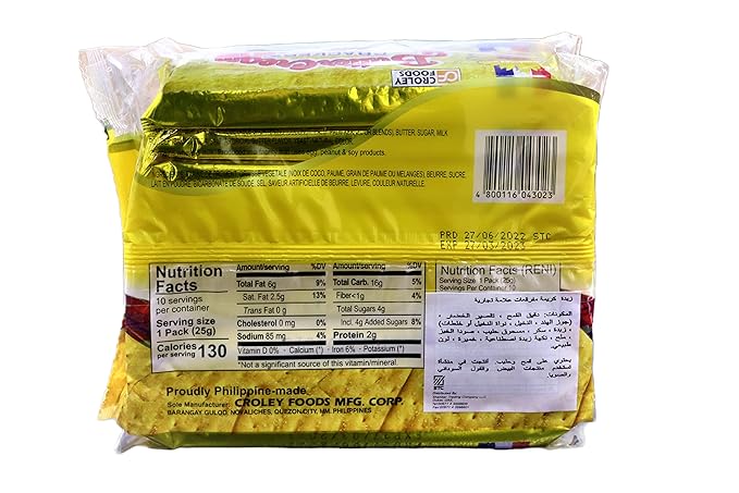 Galletas Buttercream Crackers Croley Foods - Sabor Original - 250g miniatura 2