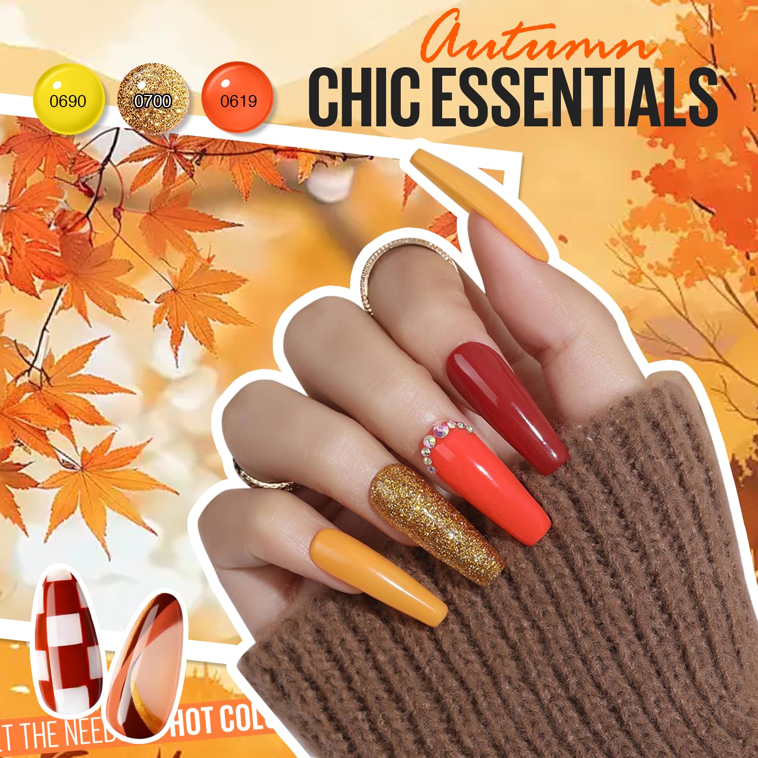 MEFA Gel Nail Polish Set for DIY Manicure and Nail Art