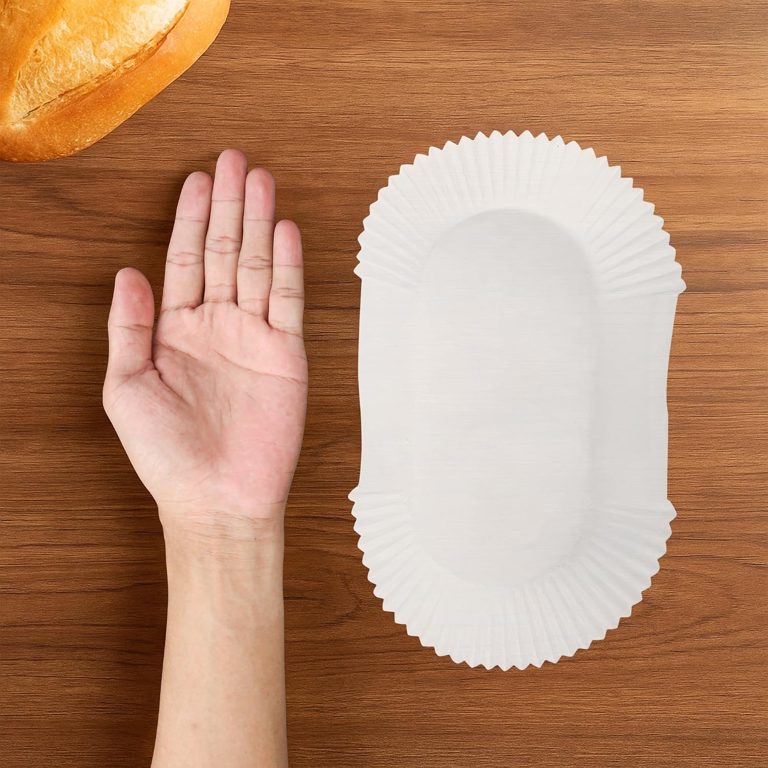 120 Pack Loaf Pan Liners 7.5 x 2.5inch, Greaseproof Parchment Paper Air Fryer Liner for Baking Bread, Cakes, Cupcakes, Snacks, Straight Edge, Non-Stick Tin Cake Pans for Weddings & Parties