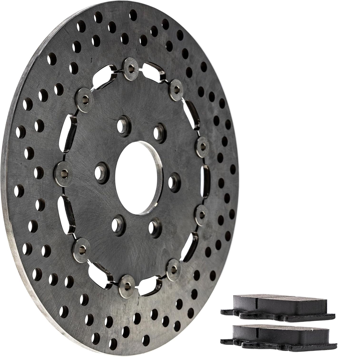 NICHE Rear Left Brake Rotor Pad Semi Metallic Kit For Suzuki Intruder 1500 Boulevard C90 69100-10850 69210-10F23