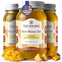 Vista 13 de TrueSeaMoss Gel de musgo marino – Hecho en EE. UU. – Musgo marino recolectado en la naturaleza, frutas y verduras en frasco – Fresa, paquete de 1