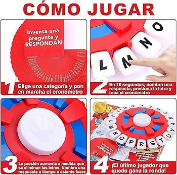 Amazon.com: abcrelax Letters Juego De Mesa Español,Juego De Mesa,Think A  Words Game en español,Juego De Mesa En Español,Juego De Mesa Español. :  Toys & Games