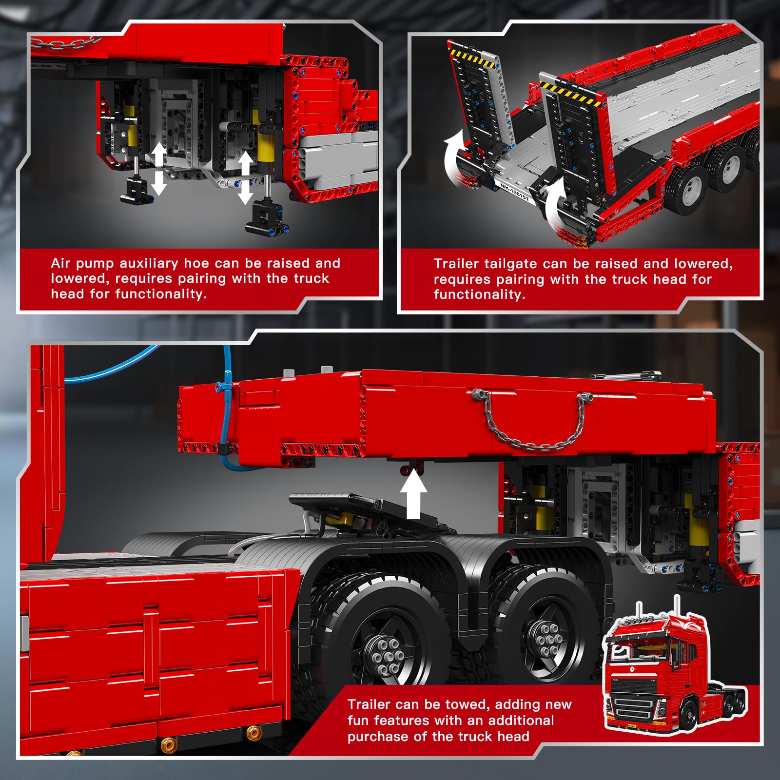 Mould King 19015T - Kit di costruzione per camion, modello MOC