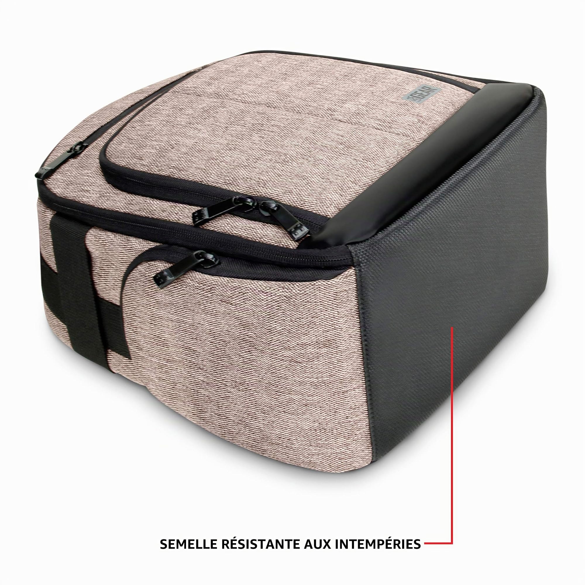 USA Gear Sac Appareil Photo Reflex avec Intérieur Ajustable pour Randonnées en Montagne, Sac à Dos Moto avec Base Etanche et Support Dos Rembourré - Compatible avec Canon, Nikon et Plus