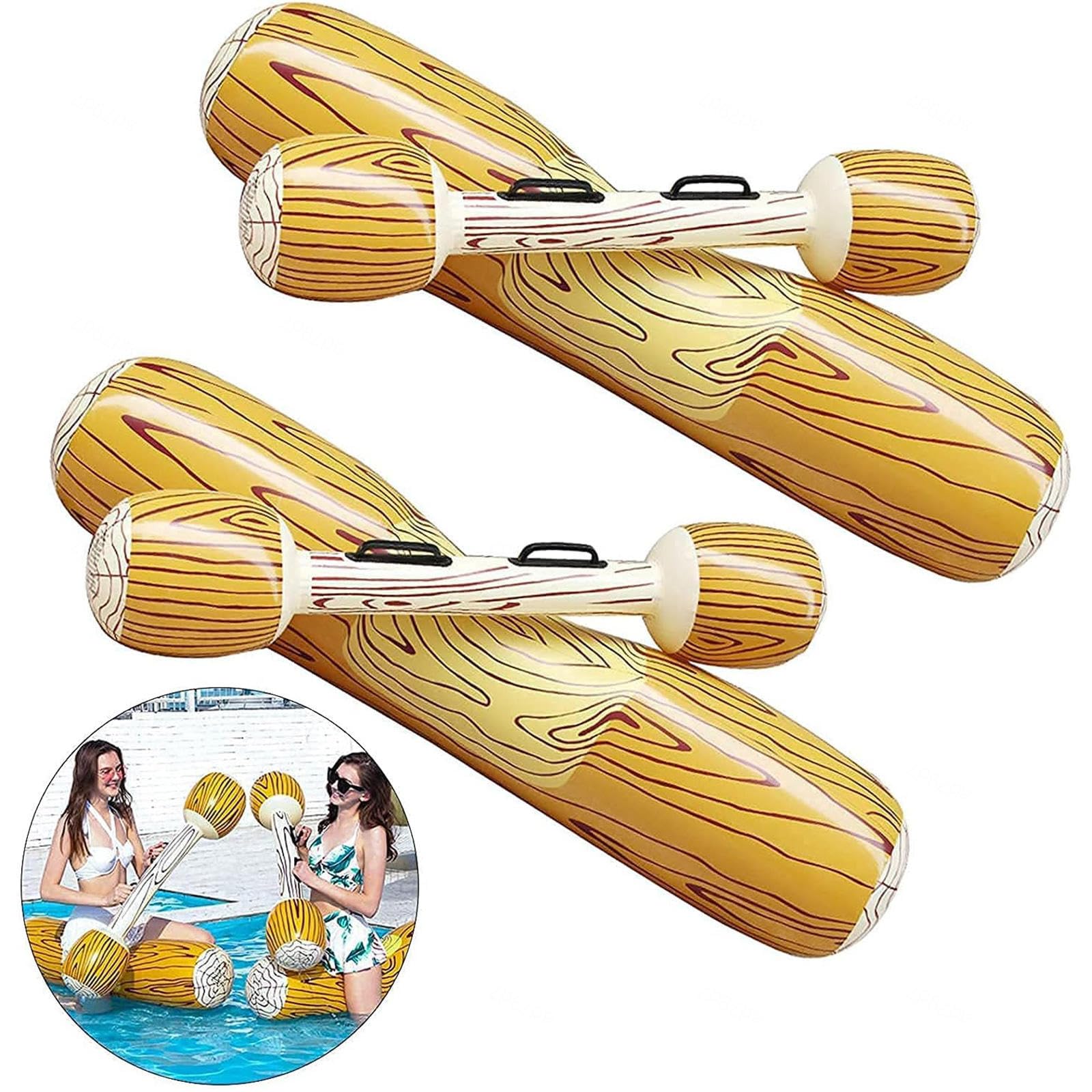 Juguetes De Balsa Inflable, 2 Unids Set Juegos De Deportes AcuáTicos, Juegos De Piscina Adultos Flotador De Playa