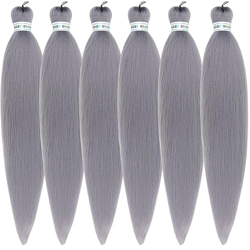 Miniatura 200 de Cabello trenzado para niños preestirado de 16 pulgadas, color negro, Yaki ez, trenzado para niños, trenzas sin nudos