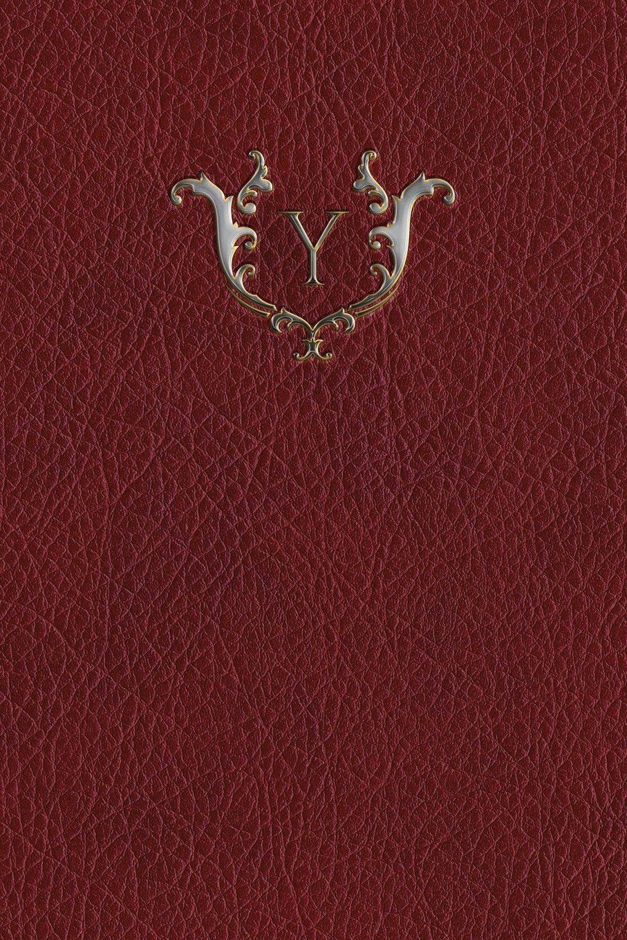 Monogram "Y" Blank Book: Volume 25 (Monogram Red 150 Blank)