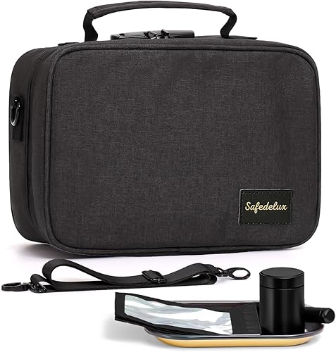 Miniatura 6 de Bolsa a prueba de olores con cerradura de combinación, juego de bolsas con cerradura a prueba de olores, estuche organizador de medicamentos