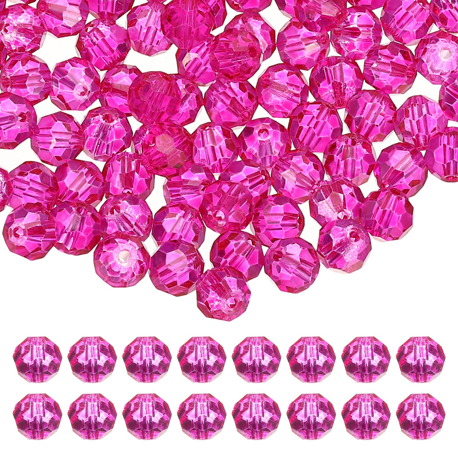 PATIKIL 10mm Round Crystal Beads