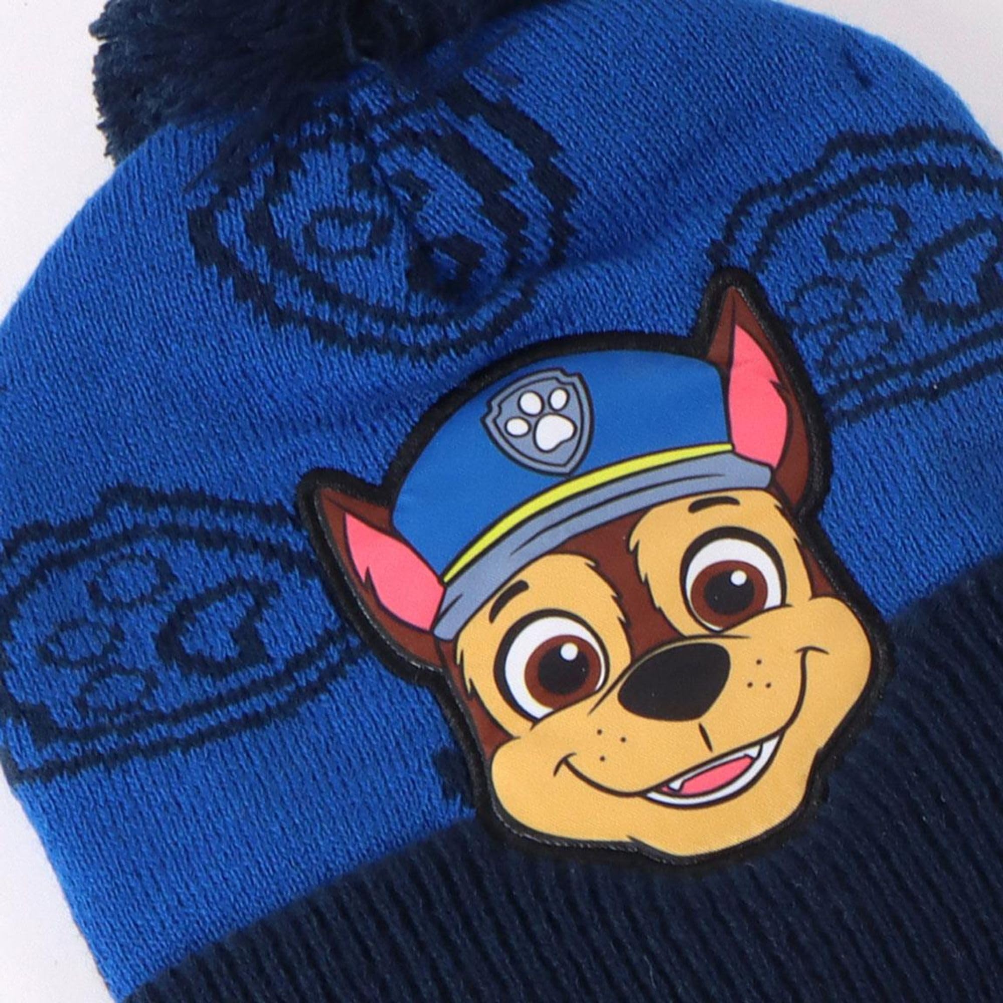 CERDÁ LIFE'S LITTLE MOMENTS Set Infantil Gorro, Guantes y Bufanda Paw Patrol Invierno-Conjunto térmico, 3 Piezas, Standard (Pack de 3) Unisex niños