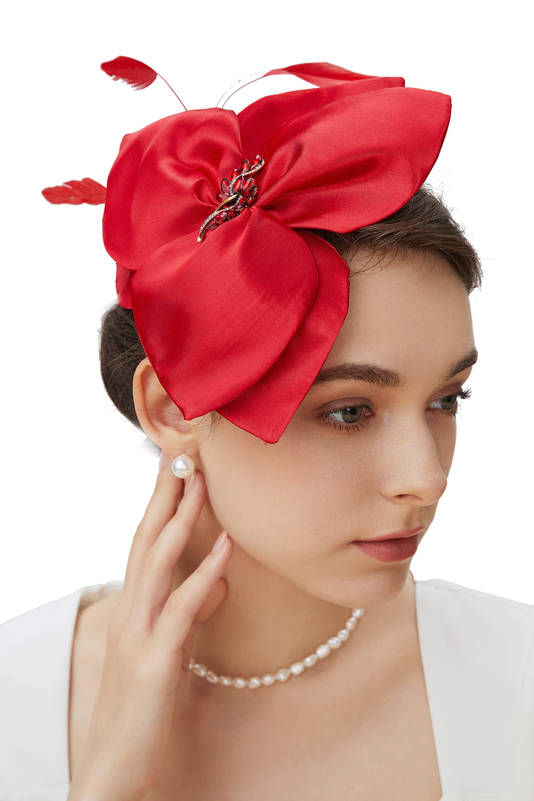6113 Derby Hats For Women- Fascinators Tea Party Headband Fascinator derby hats women kentucky fascinators tea party hats - Temu main image 2