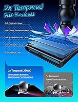 Vista 5 de JSAUX 2-Pack Tempered Glass Screen Protector for Switch 2, Place & Pull Guide Frame for Effortless Installation, Ultra Clear 9H+ Hardness, Anti HD