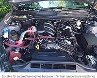 Vista 4 de Alex Tech - Funda trenzada expandible de 3/4 pulgada para cables de PET, 100 pies, color negro-rojo