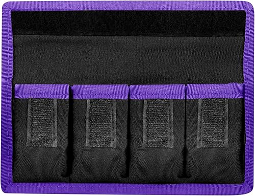 Miniatura 4 de Meking Bolsa de almacenamiento de batería con 4 bolsillos para cámara DSLR, adecuada para batería AAAAA y LP-E6 LP-E8 LP-E10 LP-E12, EN-EL14