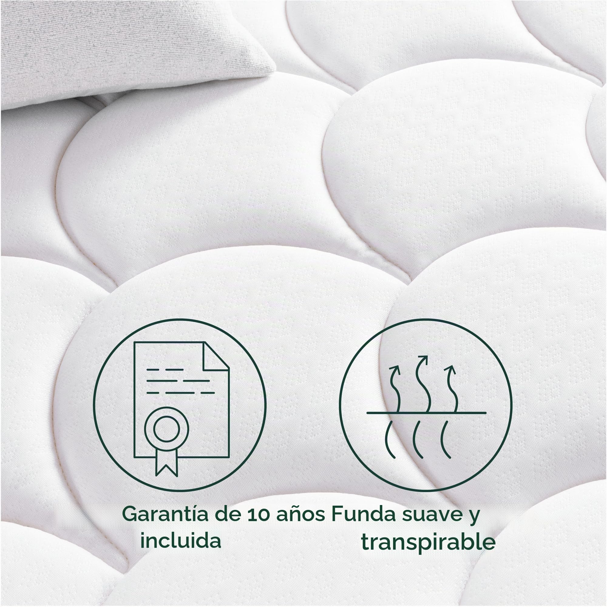 Zinus – Colchón de 90 x 190 – Altura 20 cm – Colchón híbrido de Espuma con Memoria de Forma – Alta Resistencia, Ultra Transpirable, Duradero y Suave para la Piel – Colchón para Cama Adulto y niño