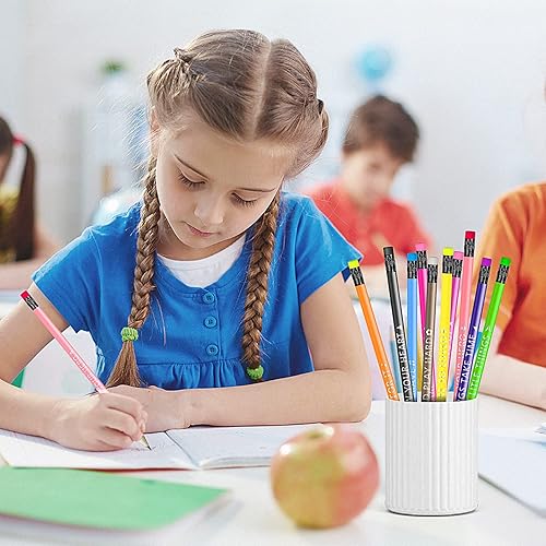 Miniatura 6 de IKAYAS 50 lápices motivacionales que cambian de color con frases motivacionales para el aula, lápices de colores, lápices de estado de ánimo, lápiz