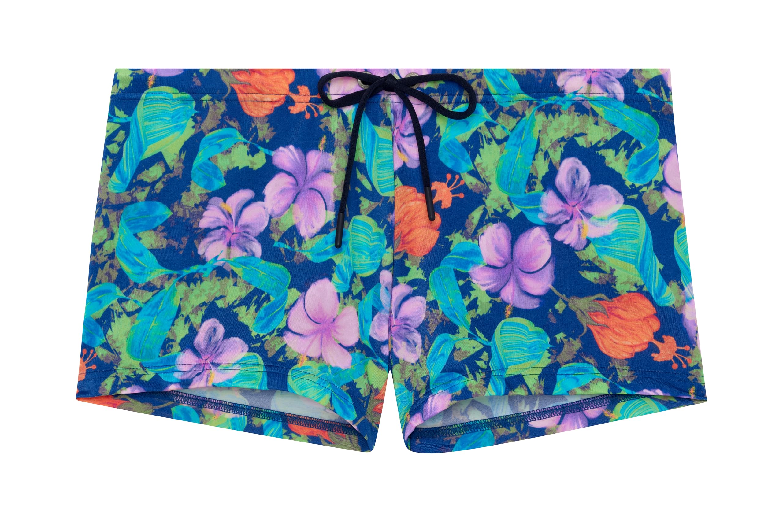 HOM - Balata Swimming Trunks, Navy Print, S