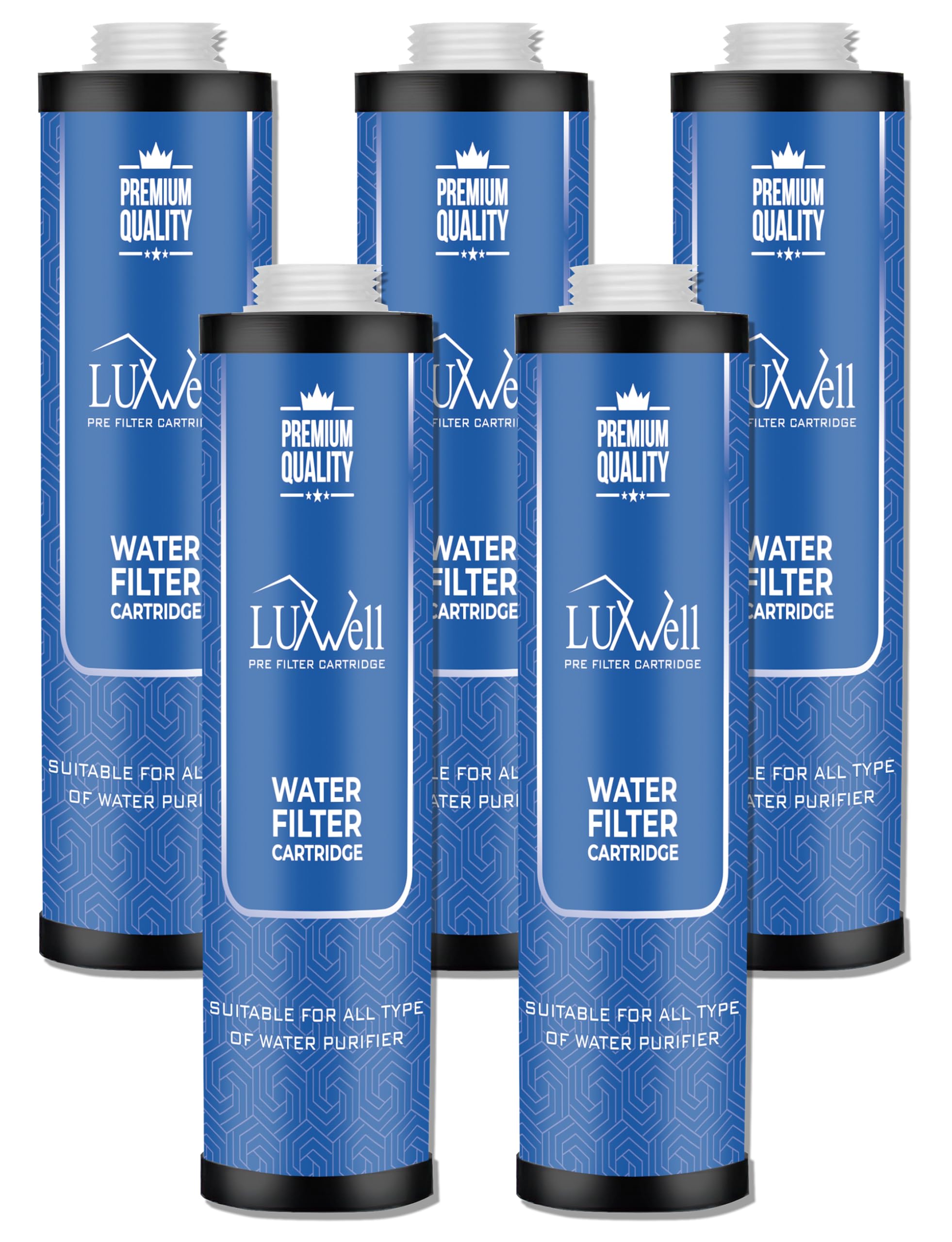 LUXWELL 9” Inch Pre Filter Candle/Cartridge for Water Purifier/RO - MLT Candle Cartridge - Outer Filter- Spun Filter - Thread Filter/Cartridge for Aquaguard,Livpure, Outer Filter - Pack of 5 (B0CTJZJFTJ) Amazon Price History, Amazon Price Tracker