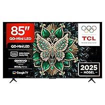 TCL 85C6K 85″ QD-Mini LED TV, 4K HDR Premium 1000nits, Smart TV con tecnologia Google TV (Dolby Vision IQ e Atmos, sistema audio Onkyo 2.1, Motion Clarity Pro a 144 Hz, Game Master)