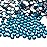 NCB 3000pcs Flatback Round Glass Nail Art Rhinestones Crystal for DIY Making Accessories Shoes, Clothes, Face Art, Bags, Manicure (Blue Zircon, SS6 3000pcs)