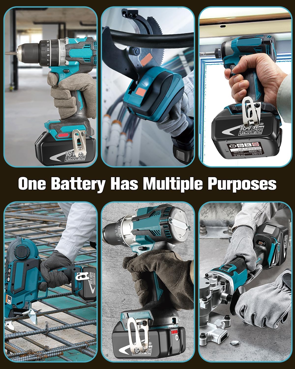 56V Lithium-Ion 10.0Ah Battery Replacement for EGO 56V Battery BA5600, 2-Pack (6.0Ah-2Pack&Charger) - Image 9