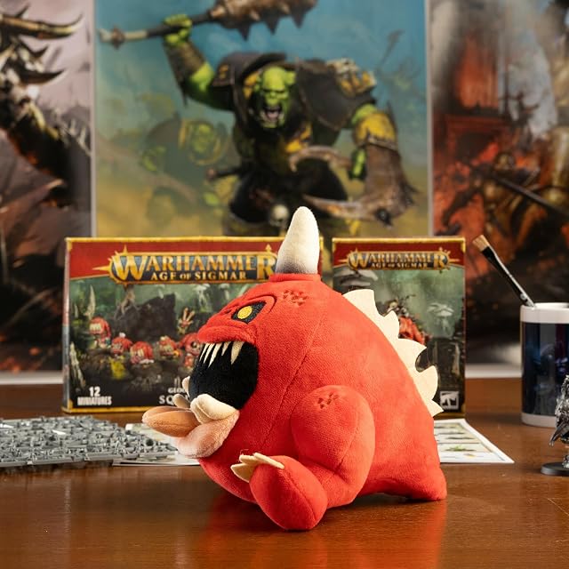 Foto 5 de 6 de Warhammer Age of Sigmar - Juguetes de Peluche coleccionables de Gnasha-Squig con Licencia Oficial, Lindos…