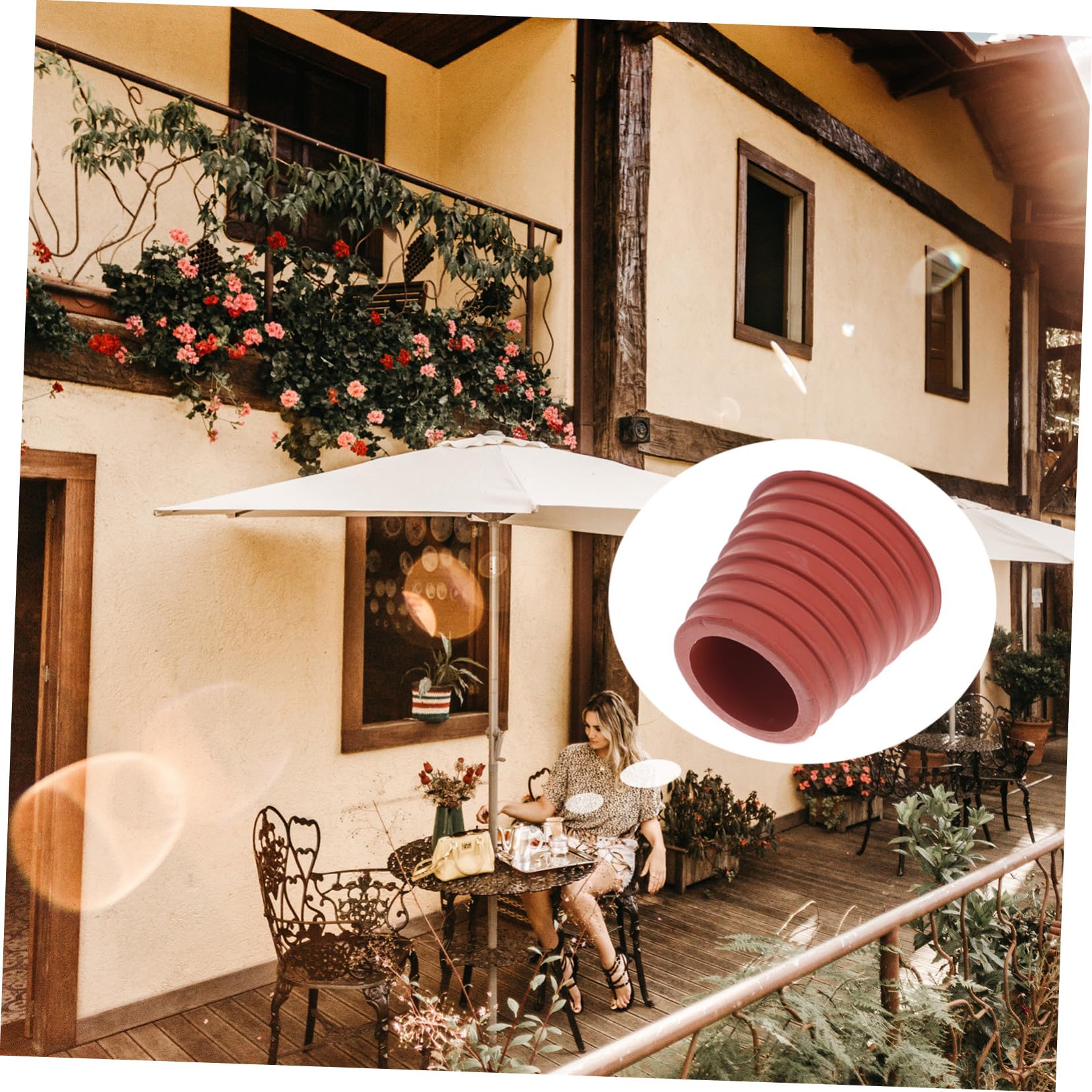 INOOMP Rubber Boot Rubber Umbrella Cone Wedge Swimming Pool Accessories Parasol Wedge Cone Wedge for Parasol Cone for Umbrella Wedge Plug Patio Table Umbrella Stand Outdoor Patio Umbrella