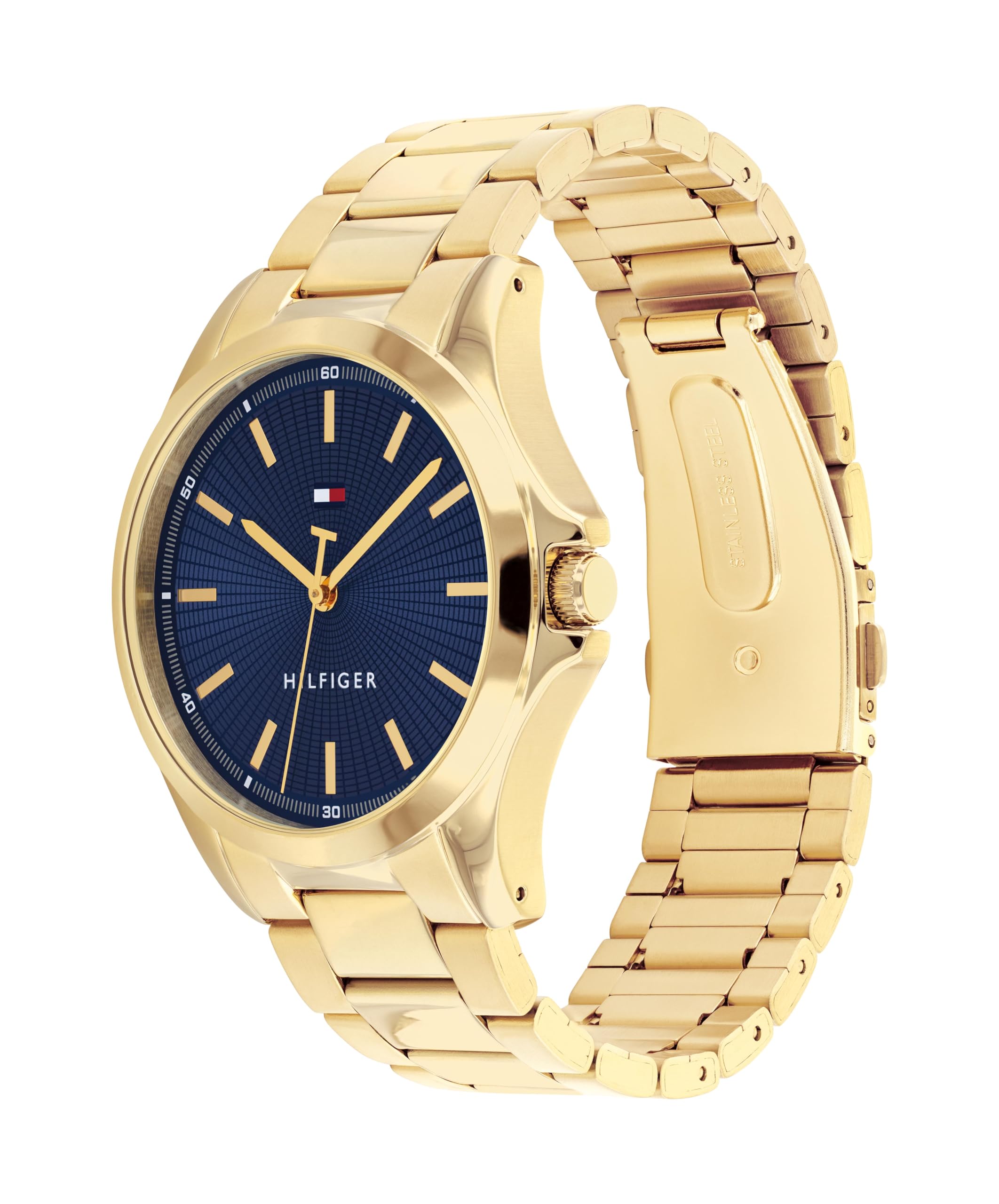 Tommy Hilfiger - Reloj de Cuarzo 3H para Hombre, Pulsera de Acero Inoxidable, Resistente al Agua, 3 ATM, Reloj Moderno y Elegante, 42 mm